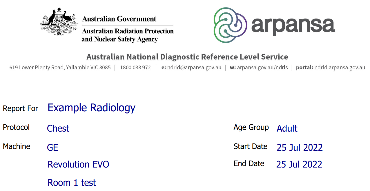 Radiology example