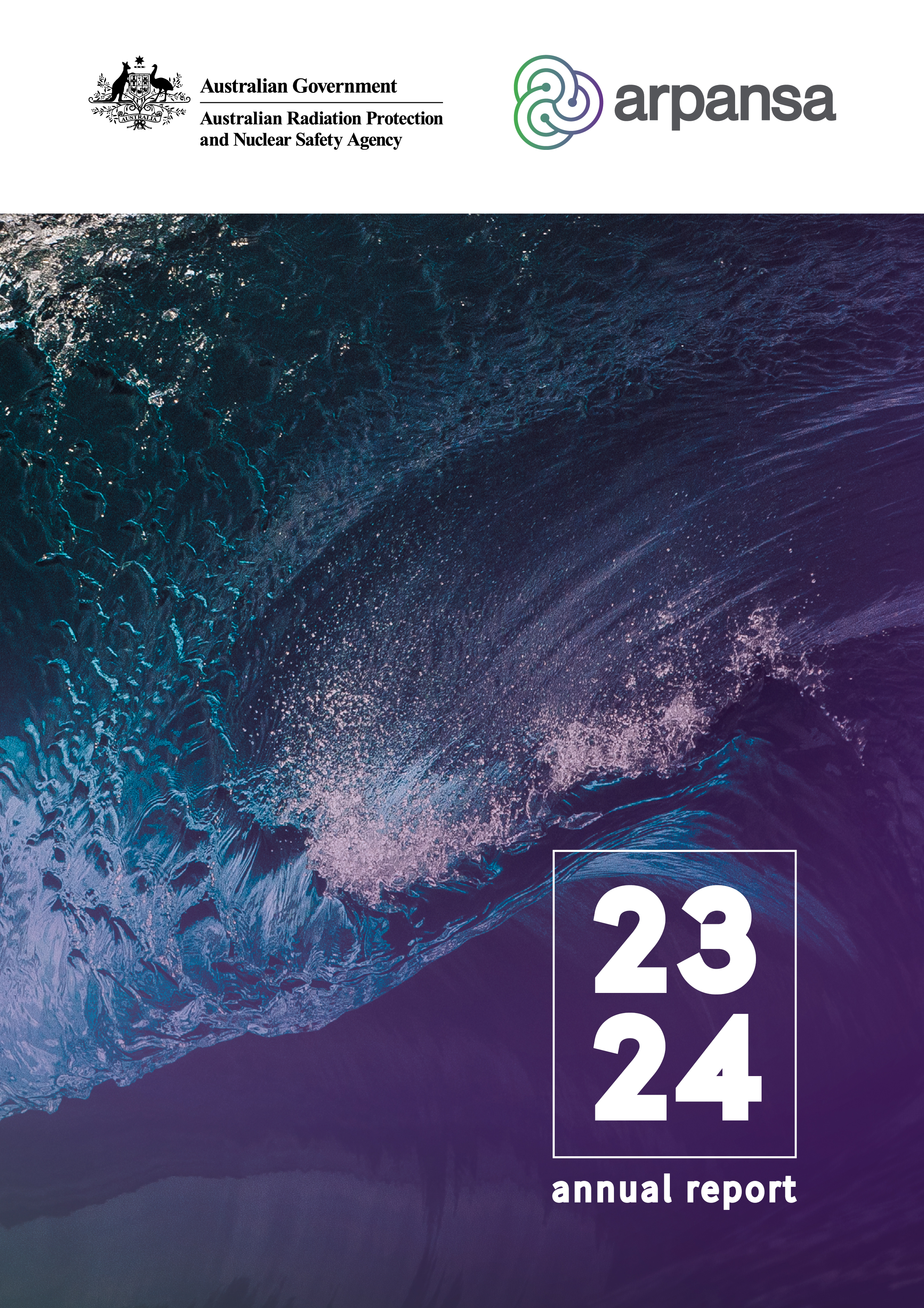 Annual report cover image showing the numbers 23 and 24 to represent the year being reported on.